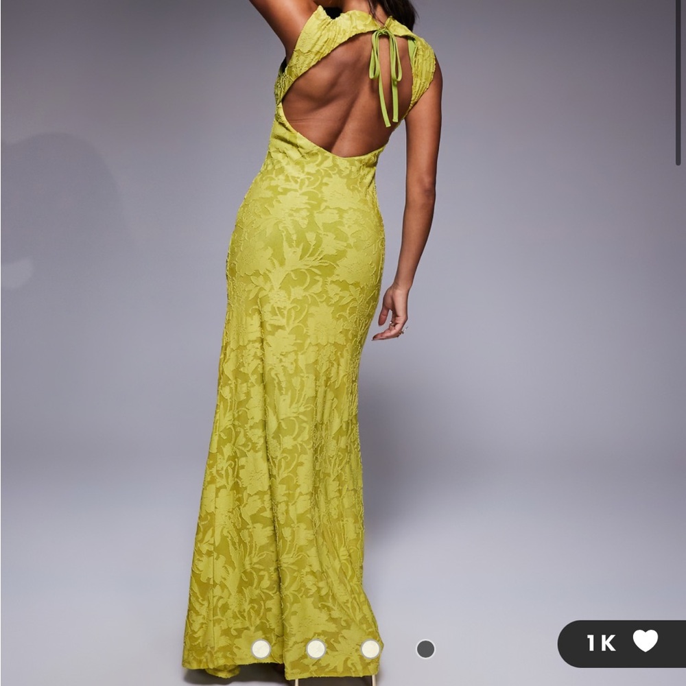 ASOS Yellow Lace Wedding Dress - Picture 4 of 4